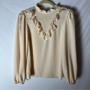 Ruffle collar blouse size 2